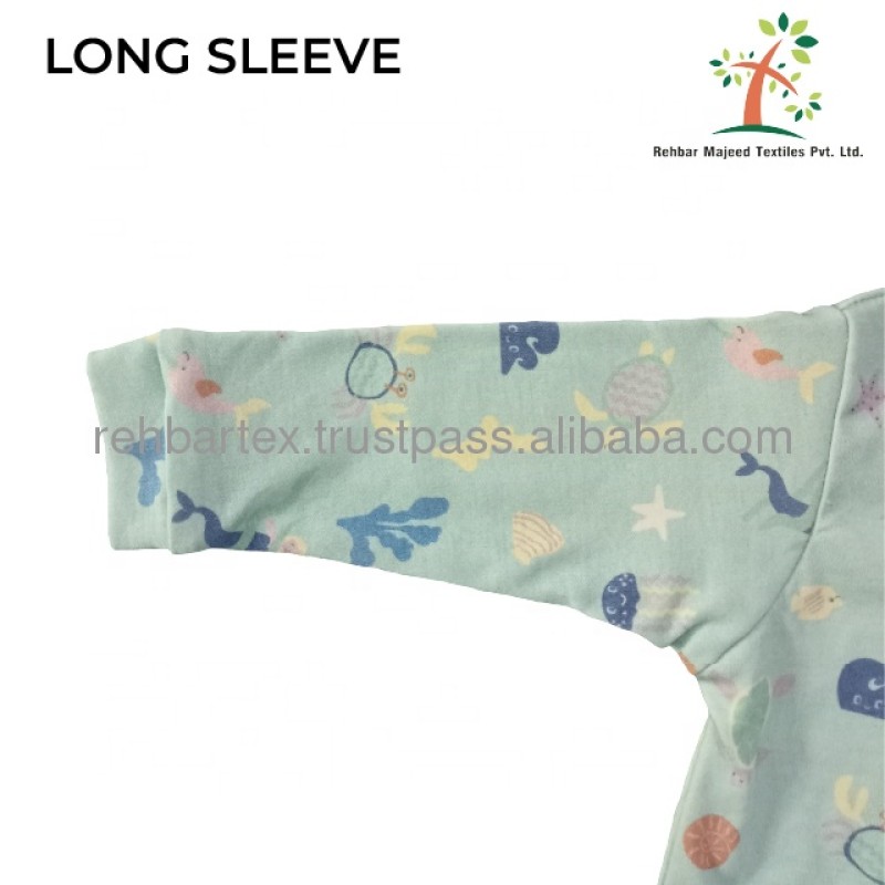 Baby Footie Supplier - Cotton Soft Comfortable Long Sleeves Plain Printed