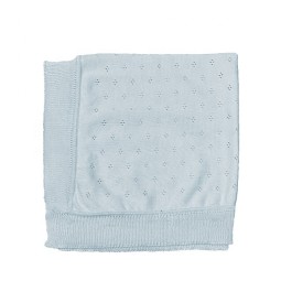 Baby Knit Blanket Factory - Cotton Eyelet Design Cozy Lightweight Newborns