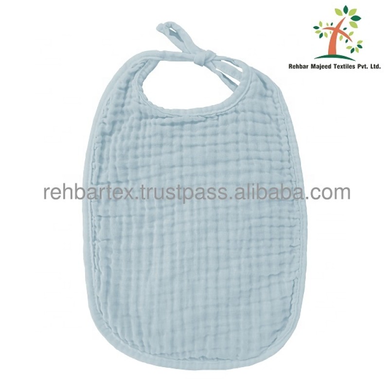 Tie Bib Factory - Cotton Crinkle Muslin Comfortable Reusable Multiple Colors