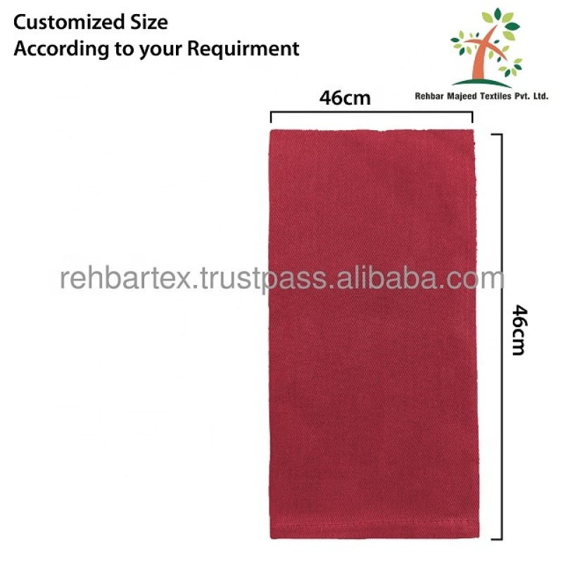 Cloth Napkin Manufacturer - Handmade Classic Plain Dyed Fine Dining