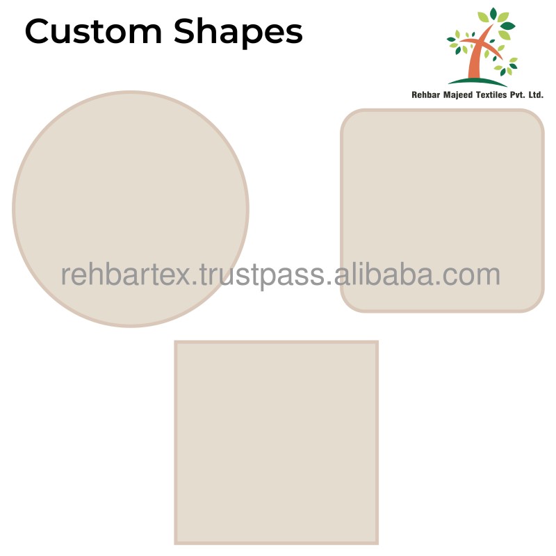 Cosmetic Pads Supplier - Bamboo Terry Makeup Removal Customized Shape