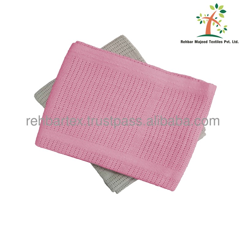 Cellular Blanket Supplier - Cotton Soft Skin Friendly Breathable Infants