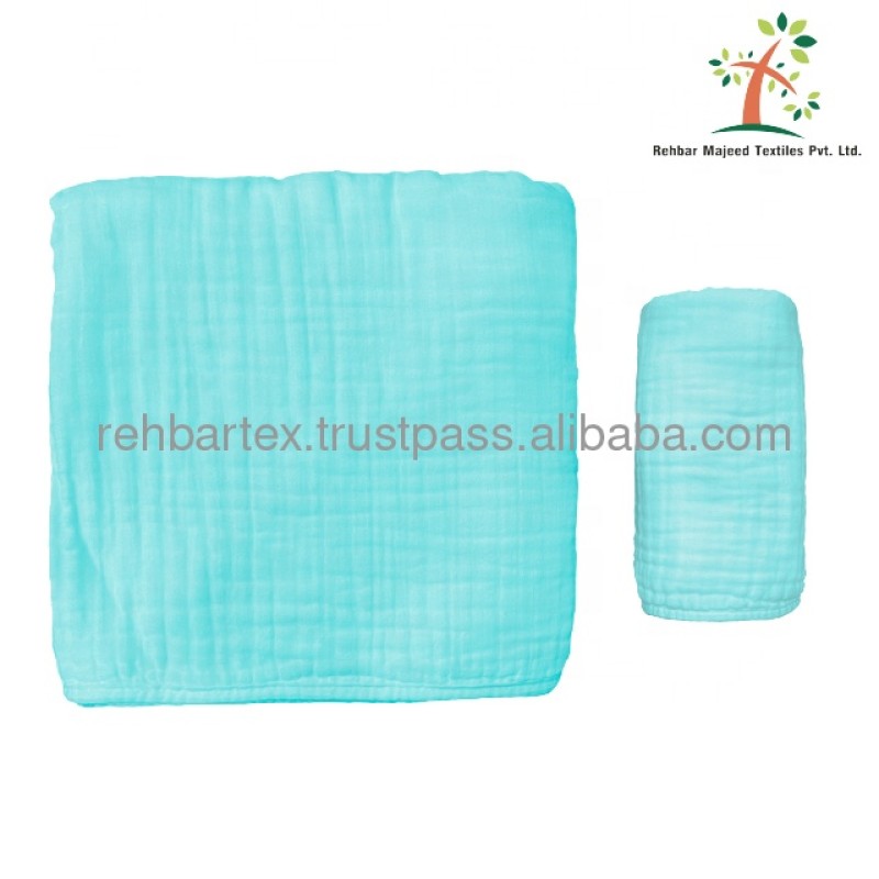 Cotton Blanket Supplier - 3 Layers Crinkle Soft Breathable Baby