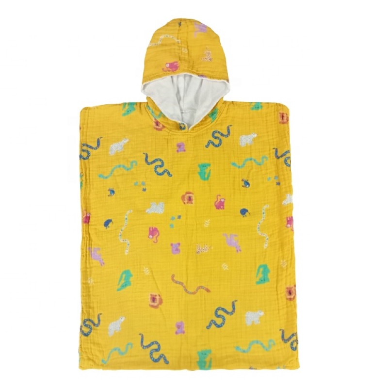 Hooded Poncho Factory - Cotton Muslin Knitted Terry Extra Soft