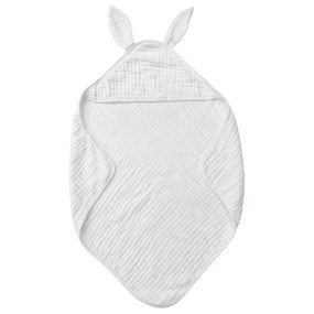 Hooded Towel Manufacturer - Cotton Muslin Extra Soft Infant Baby