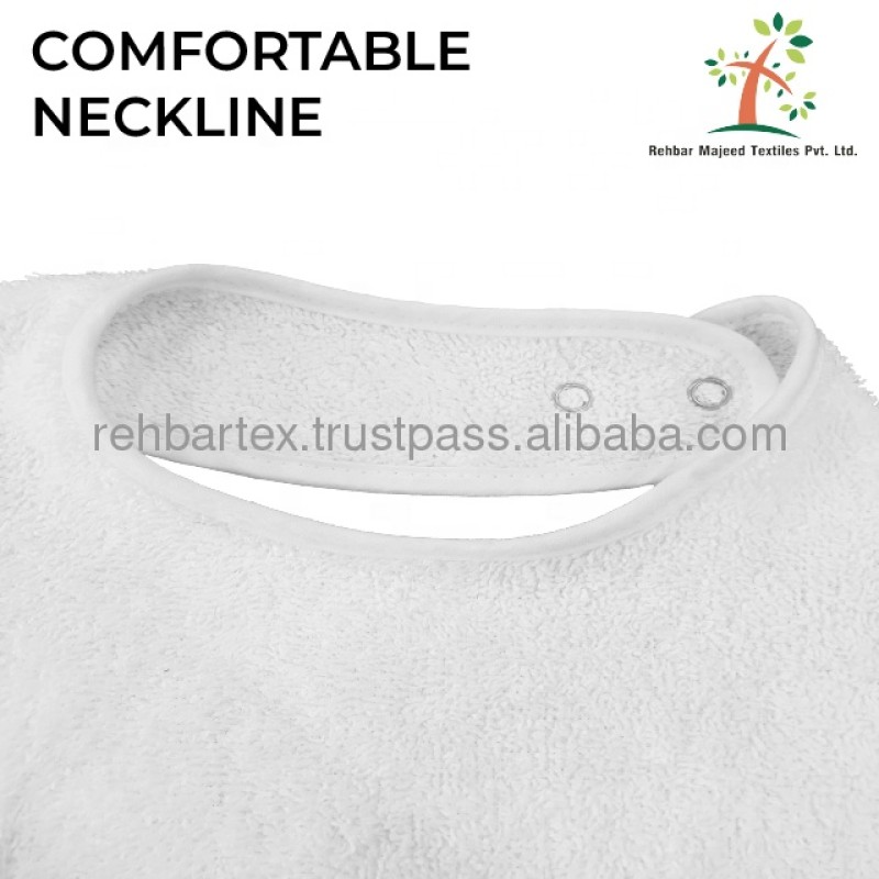 Terry Bib Factory - Organic Cotton Extra Large Adjustable Drooler Home
