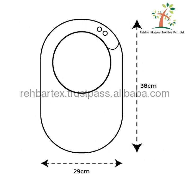 Terry Bib Factory - Organic Cotton Extra Large Adjustable Drooler Home