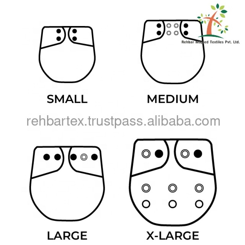 Cloth Fitted Diaper Supplier - Super Absorbent Customized Size Washable Cotton