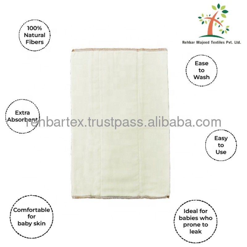 Cloth Diaper Supplier - Superior Cotton Prefold Extra Absorbent Leak Proof