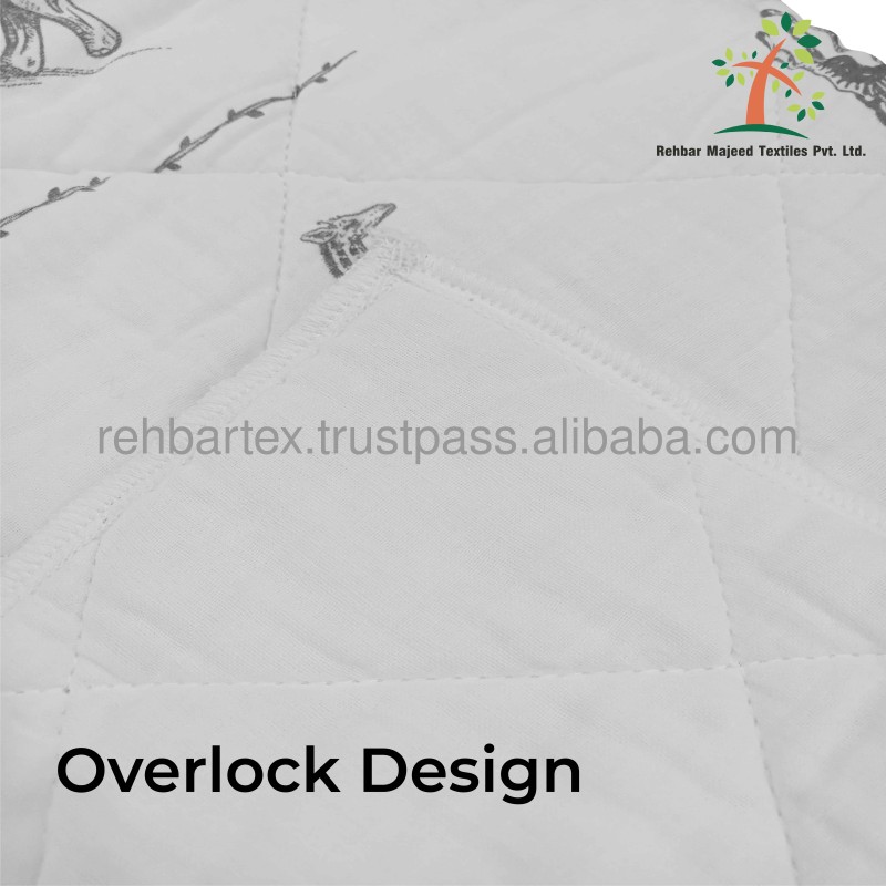 Quilt Cover Manufacturer - Cotton Muslin White Printed Customizable