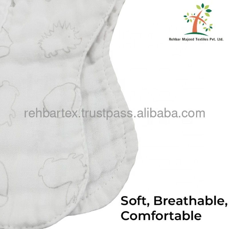 Muslin Bib Supplier - Cotton Adjustable Eating Drooling Teething