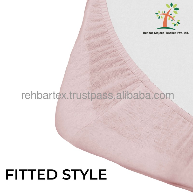 Fitted Sheet Factory - 100% Jersey Sustainable Washable Multiple Colors