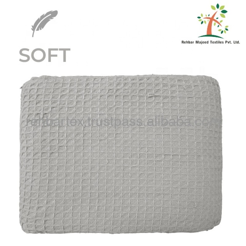 Waffle Blanket Manufacturer - 50% Cotton 50% Polyester Soft Warmth Custom