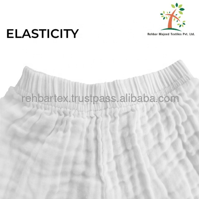 Baby Clothes Set Manufacturer - Cotton Muslin Summer Casual Tops Shorts