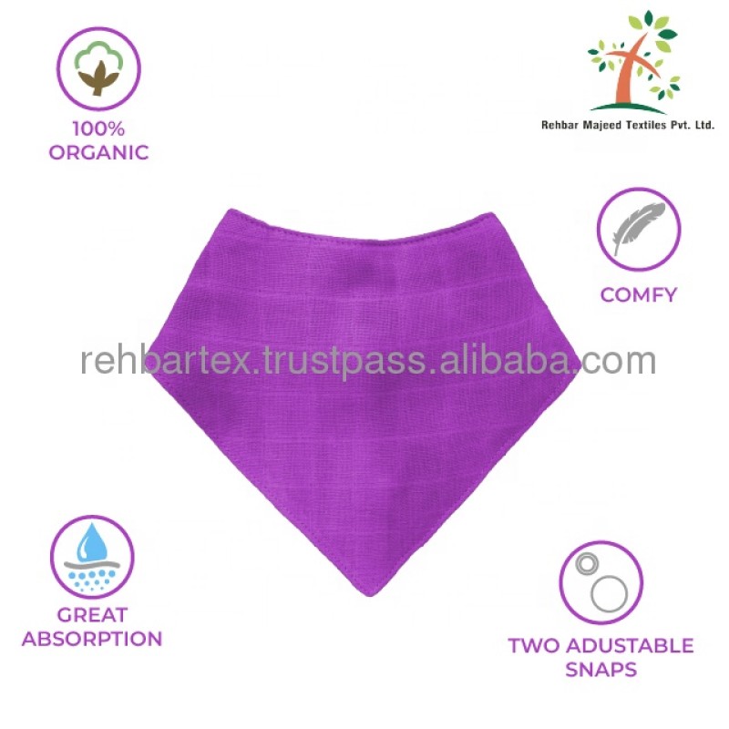 Baby Bibs Manufacturer - Cotton Adjustable Breathable Custom Size Colors