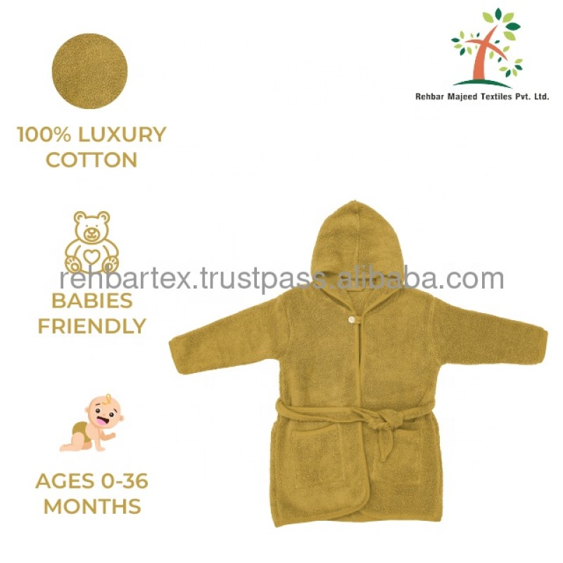 Hooded Bathrobe Factory - Cotton Terry Custom Logo Soft Skin-Friendly
