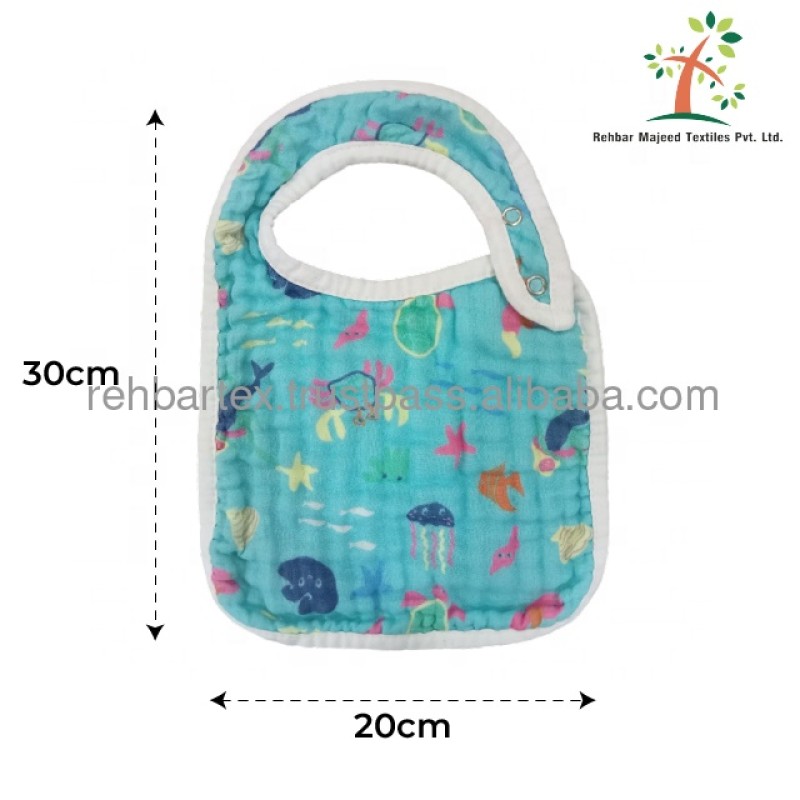 Muslin Bib Factory - Cotton Adjustable Drooling Feeding Baby