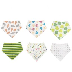 Baby Bibs Supplier - Cotton Adjustable Breathable Bandana Reusable