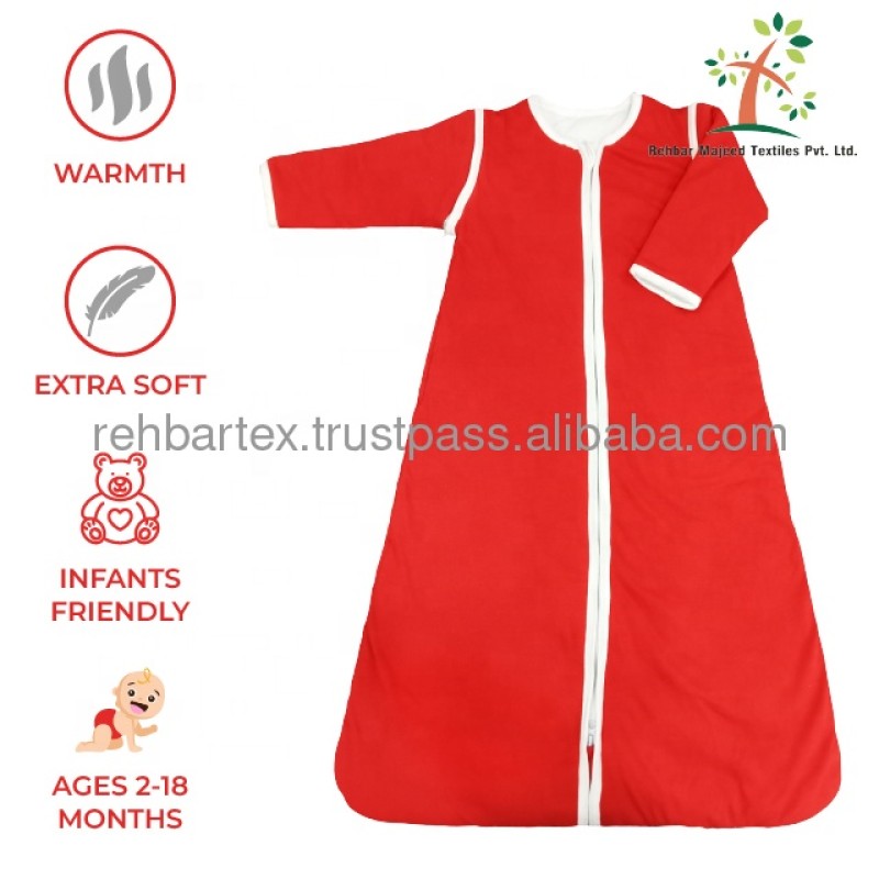 Infant Sleeping Bag Supplier - Cotton Extra Soft Winter Zipper Breathable
