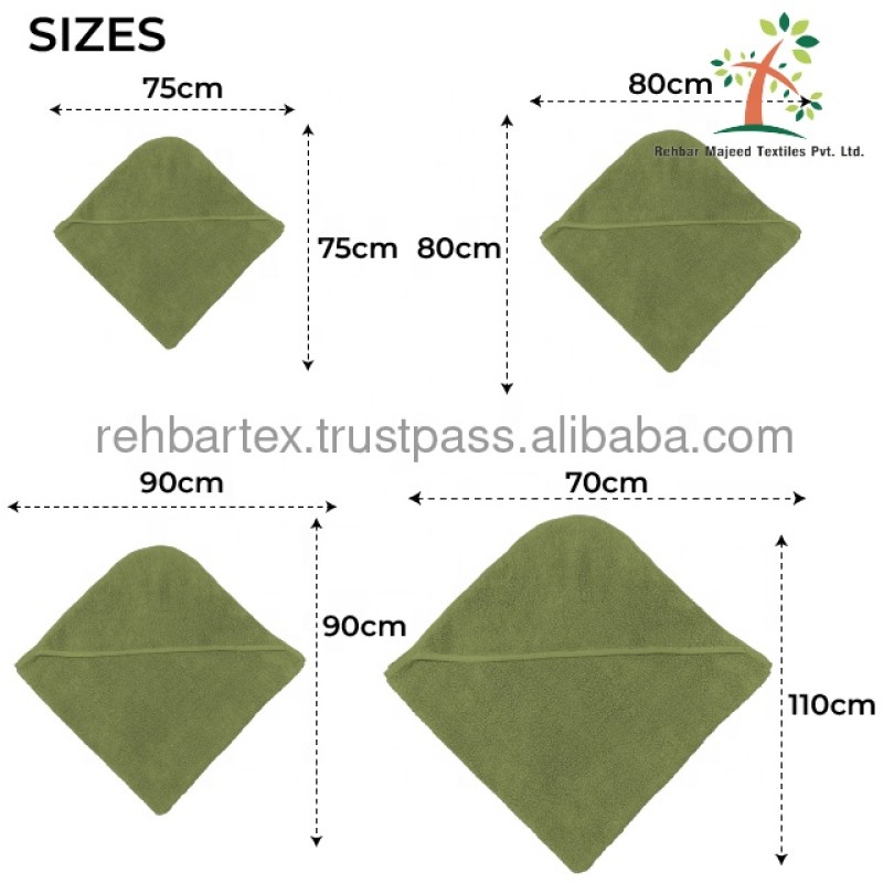 Hooded Bath Towel Supplier - Cotton Terry Extra Soft Durable Custom Size