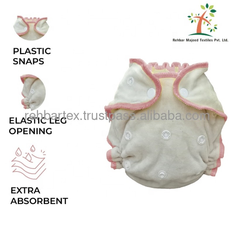 Fitted Cloth Diaper Factory - Newborn Reusable Snug Fit Elasticized Edges