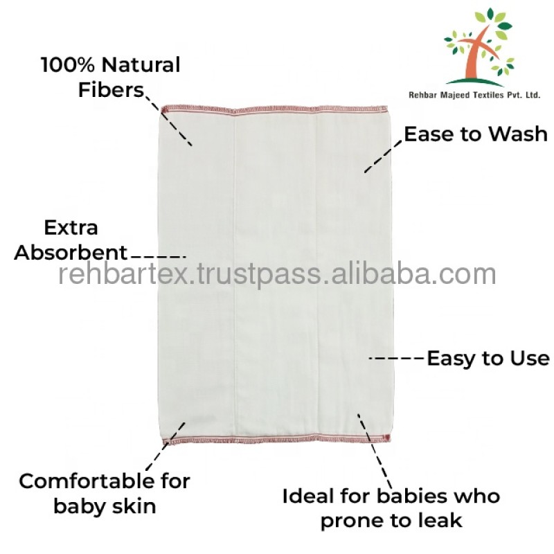 Prefold Diapers Manufacturer - Cotton Adjustable Washable Reusable Infants