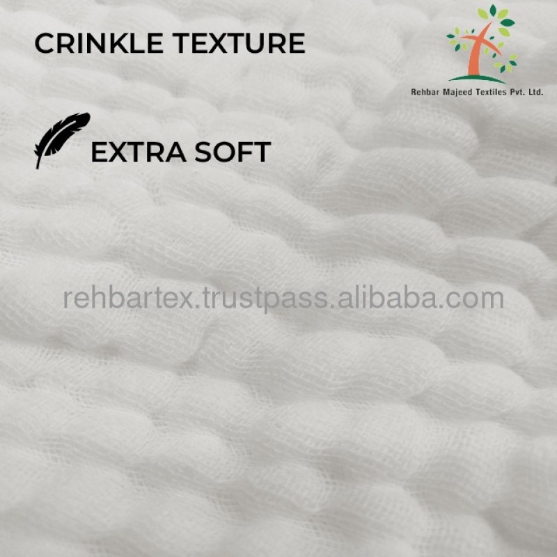 Face Cloths Manufacturer - Cotton Bubbly Muslin 3-Layer Skin-friendly