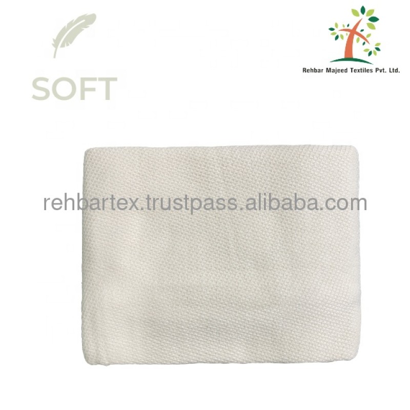 Basket Weave Blanket Supplier - Cotton Soft Warmth Custom Size Throw