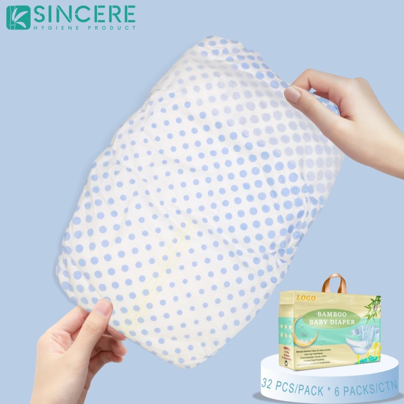 Baby Diapers Manufacturer - OEM Disposable Soft Natural Bamboo Fiber Eco-Friendly Biodegradable Organic