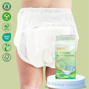 Baby Diapers Manufacturer - Wholesale Customized Eco-Friendly Large Size New Bamboo Fibre Biodegradable