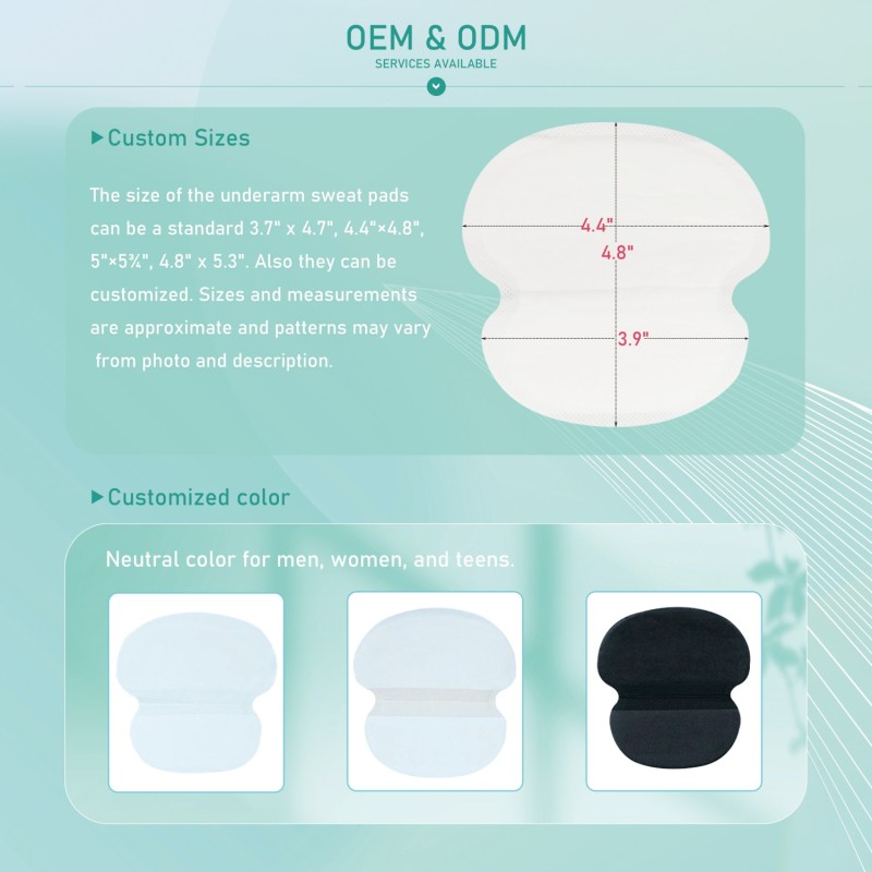 Sweat Pads Manufacturer - Underarm Sweat Shield Perspiration Pads Antiperspirant Sticker Disposable Absorbent