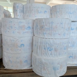 PE Film Backsheet Supplier - Raw Material for Diaper Making Printed Polyethylene Bulk