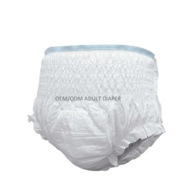 Adult Diapers Manufacturer - Disposable Printed Pull up Nappy with 3D Leak Prevention Soft