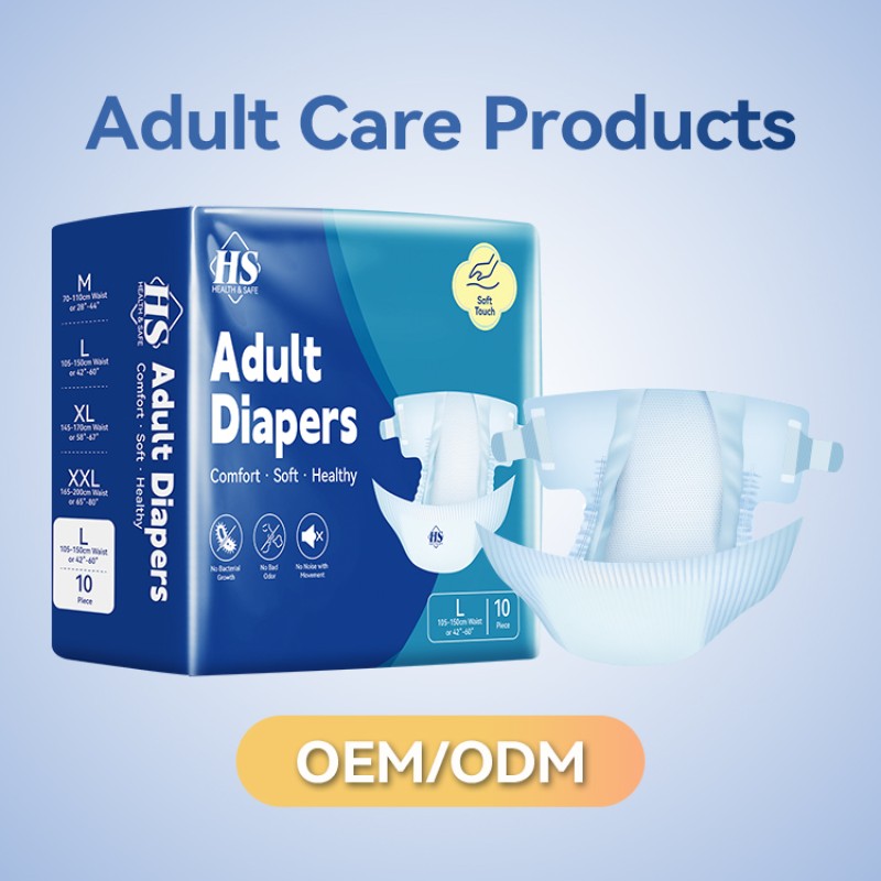 Adult Diapers Manufacturer - OEM Factory High Quality Disposable Leakproof Breathable Thick Cotton