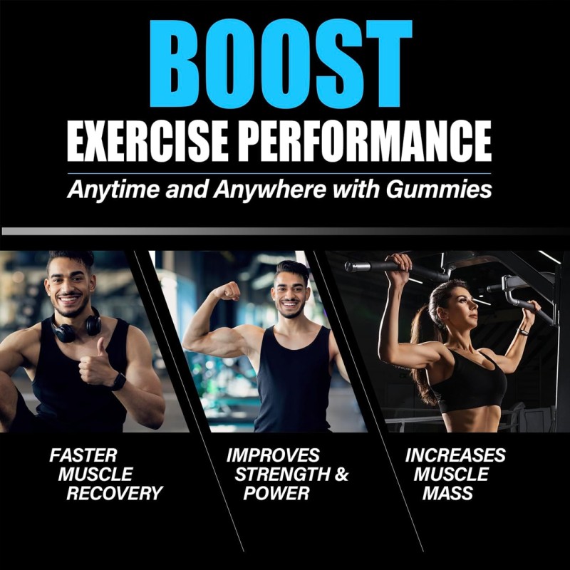 OEM Creatine Monohydrate Gummies Per Serving Strength and Muscle Builder for Men and Women