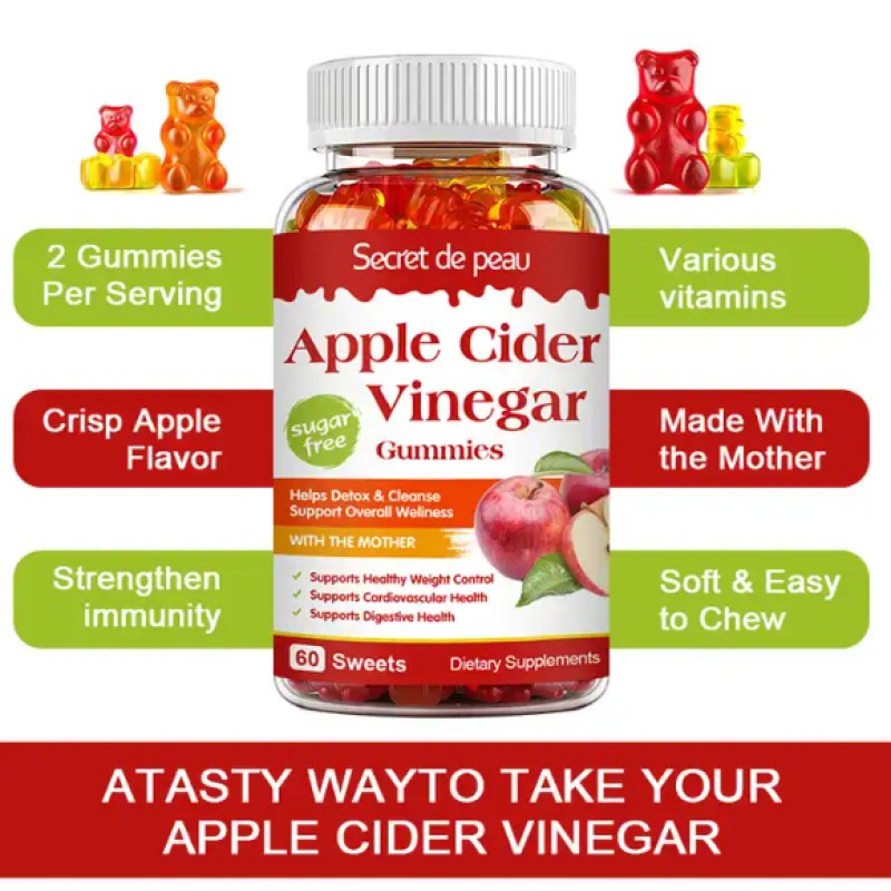 Keto Bear Gummies 10-Capsule Vinegar Cider Weight Loss Adult Beauty Product Not for Pregnant Women