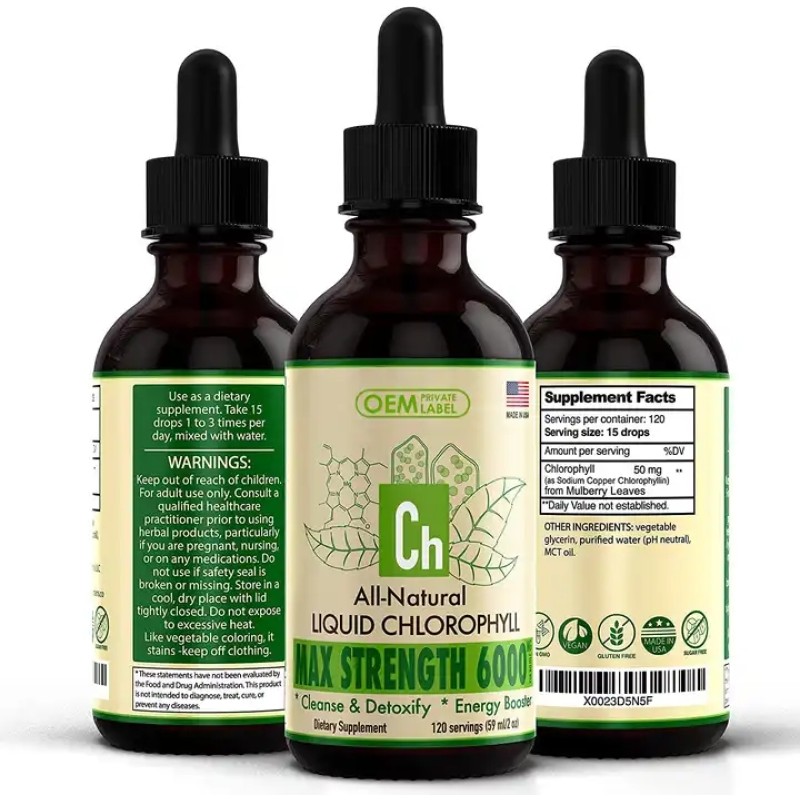 Groothandel Snel Absorberende Tinctuu Van Vloeibare Chlorofyl Druppels Beauty Products Voor Volwassenen En Kinderen