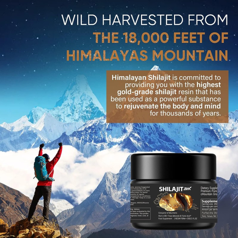 OEM/ODM Himalayan Organic Shilajit Resin Rich in Trace Minerals for Adult Immunity System Hot Sell 50g/30g Pure Shilajit