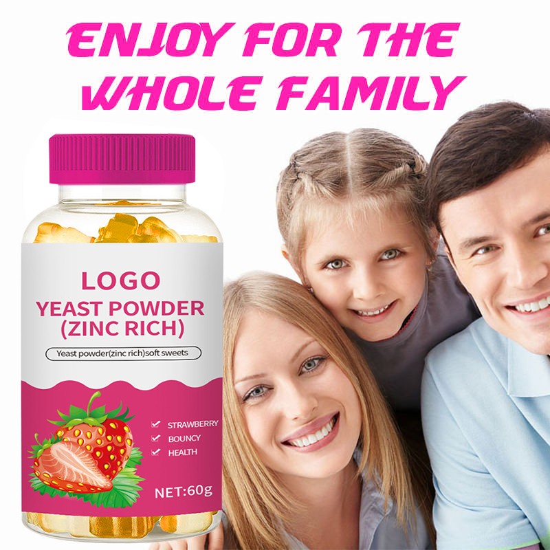 OEM/ODM Strawberry Flavored Gummy Vitamins Rich in Zinc and Trace Elements Power Adult Friendly Yeast