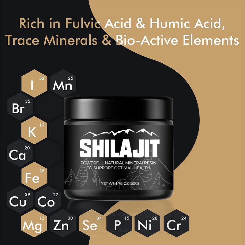 High Quality 30G Van Organic Shilajit Resin Pure Himalayan Fulvic Acid for Healthy Diet Bottle Packaging Active Vitamin