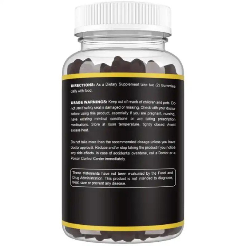 Manufacturer Wholesale Custom Label Food Supplements Digestion Hair Immune Support Gummies Black Seed Oil Oral Liquid Joints