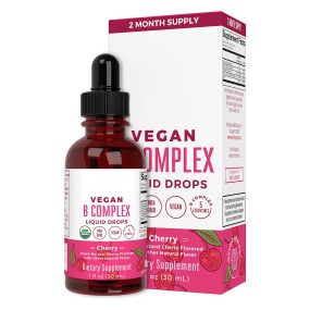 OEM Private Label Vegan B Complex Drops Custom Logo Health Supplement for Adults Oral Liquid Dosage Not Applicable for Children