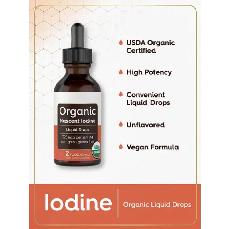 Private Label Organic Nascent Drops Thyroid Energy Metabolism Support Supplement for Adults Beauty Product with Iodine