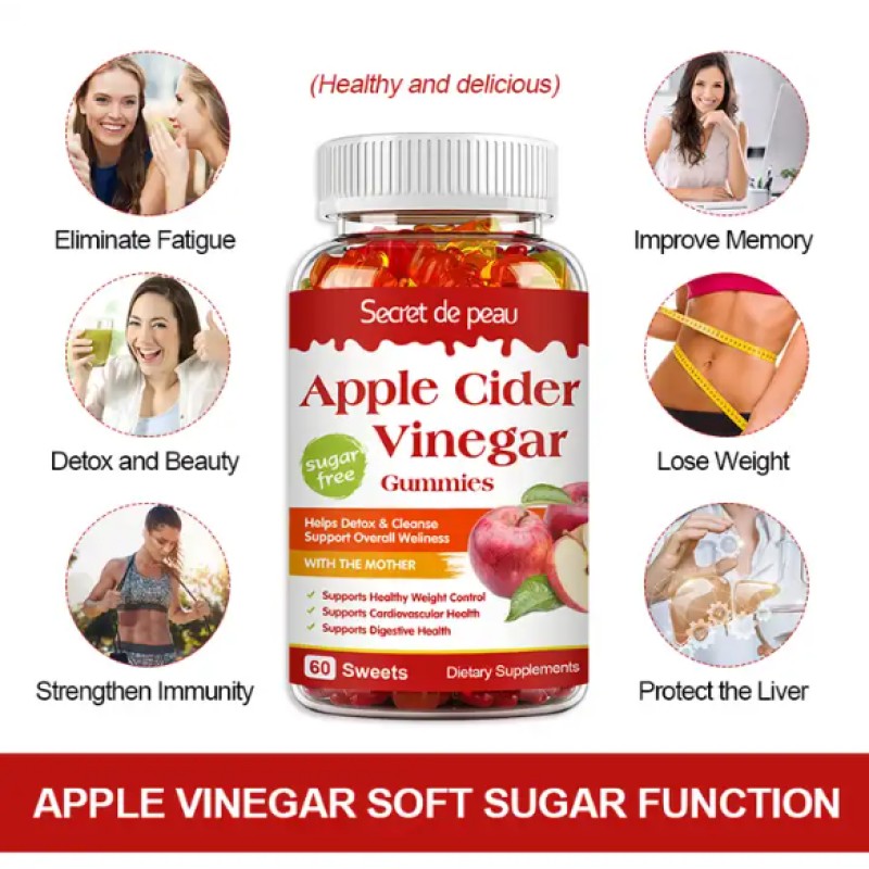 Keto Bear Gummies 10-Capsule Vinegar Cider Weight Loss Adult Beauty Product Not for Pregnant Women