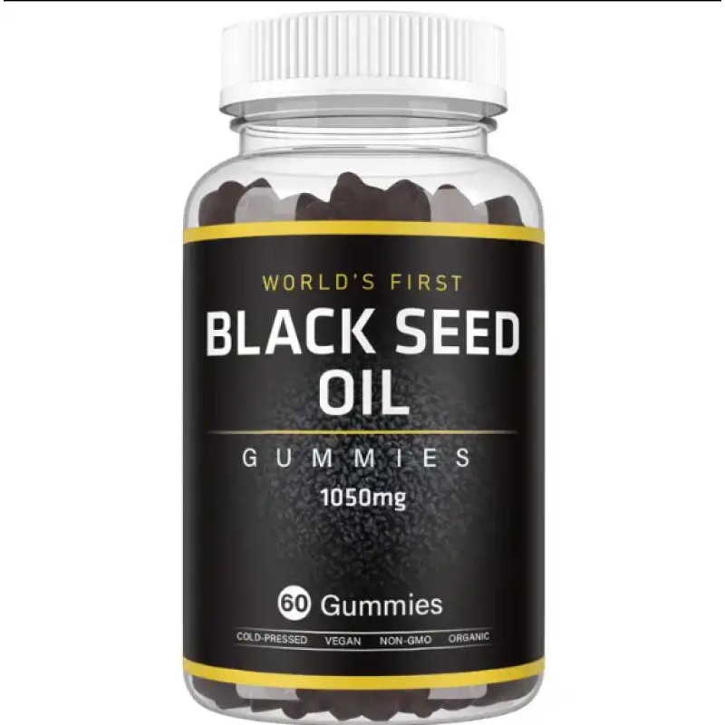 Manufacturer Wholesale Custom Label Food Supplements Digestion Hair Immune Support Gummies Black Seed Oil Oral Liquid Joints
