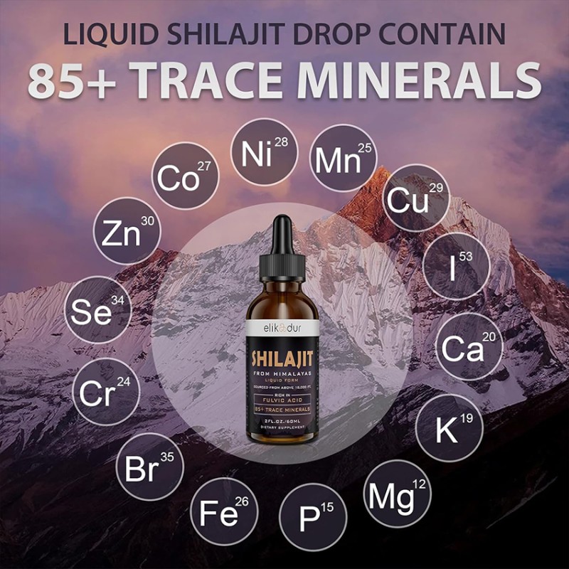 OEM/ODM Himalayan Shilajit Supplements Drops Oral Liquid with Minerals Fulvic Acid Magnesium Zinc for Adults and Teenagers