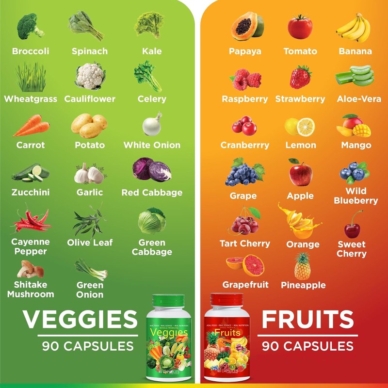 Best-Selling Super Vitamin Fruit and Vegetable Capsules Top Healthcare Supplement on the Market