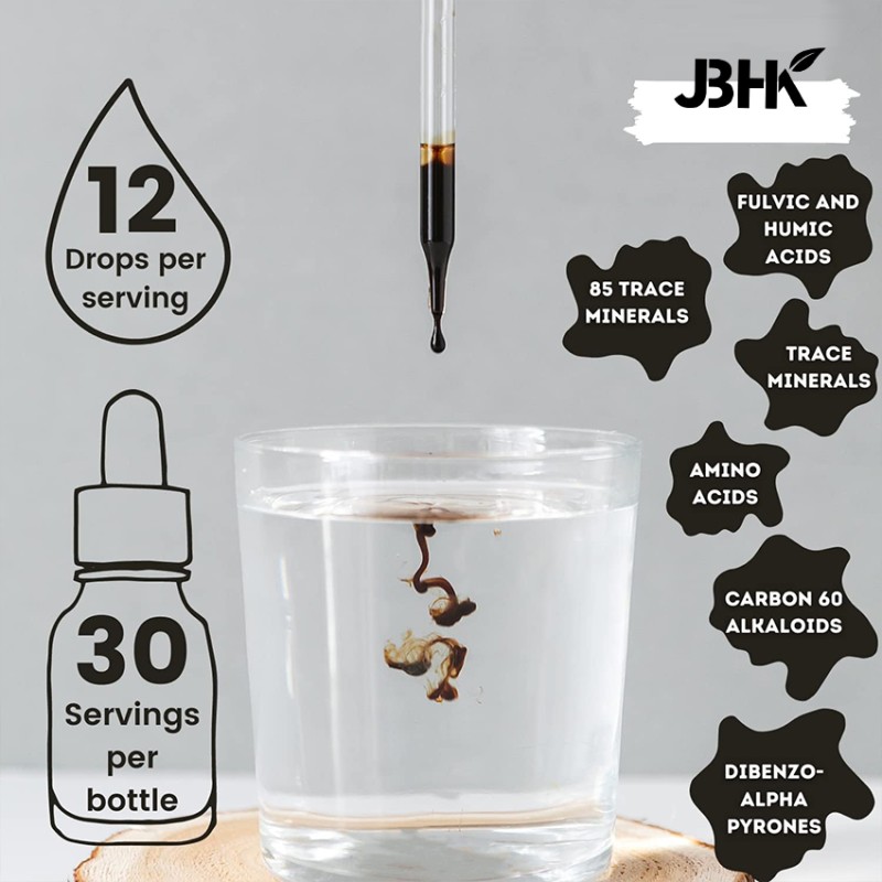 Private Label Himalayan Shilajit Supplements Natural Resin Drops with Fulvic Acid Magnesium Zinc for Adults Not for Children