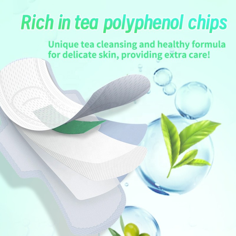 Sanitary Napkins Manufacturer - 4Pcs 1Pack 24Packs 420mm Size Night Use Oxygen Tea