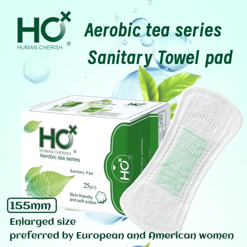Sanitary Pads Manufacturer - 10Pcs 1Pack 24Packs 240mm Size Oxygen Tea Series